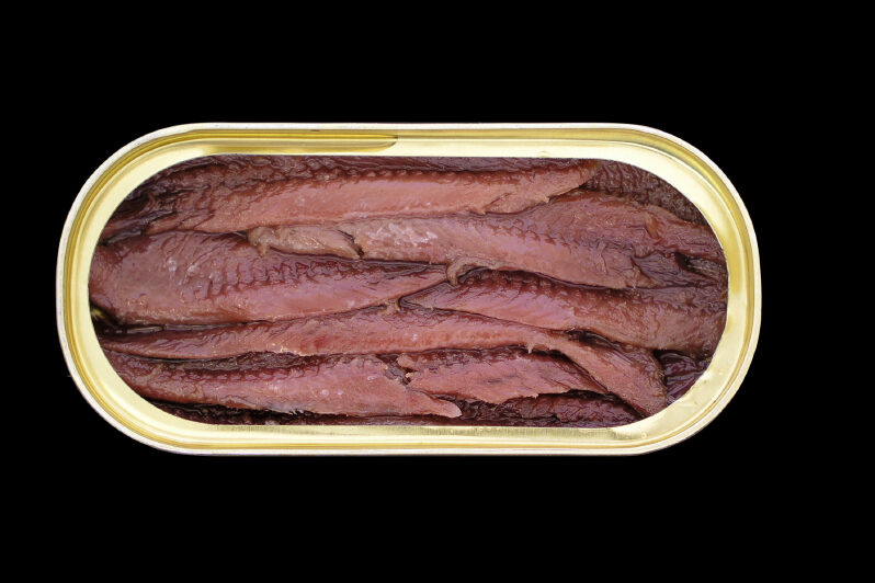 Acciughe o alici sott'olio in scatola