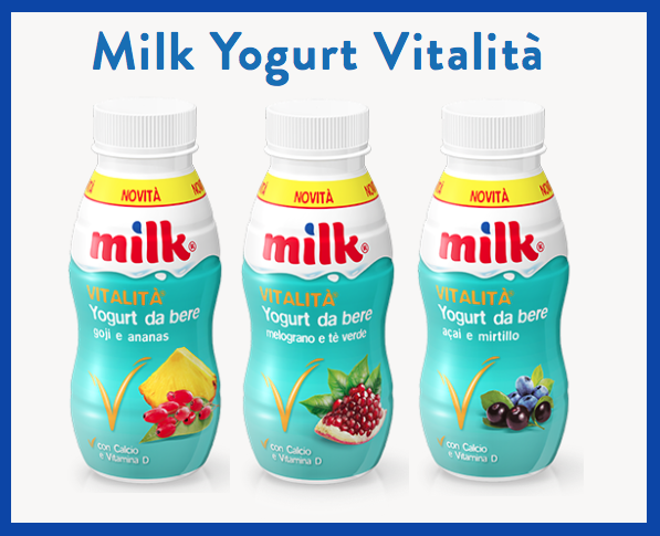 Milk Vitalità: una novità tra gli yogurt da bere con i superfrutti