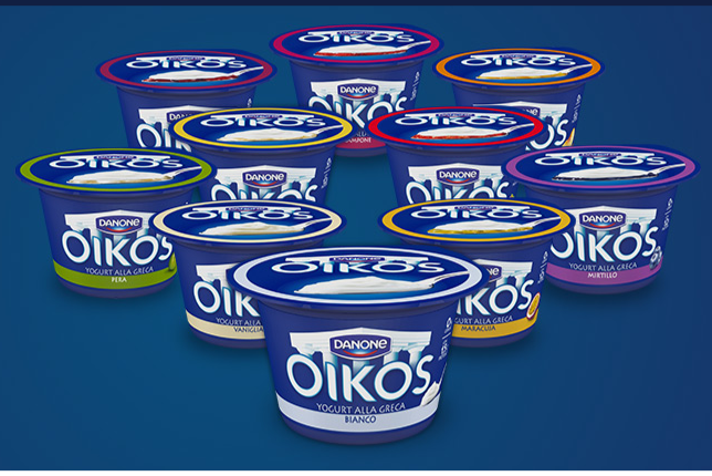 Yogurt alla greca Oikos Danone, gusti assortiti