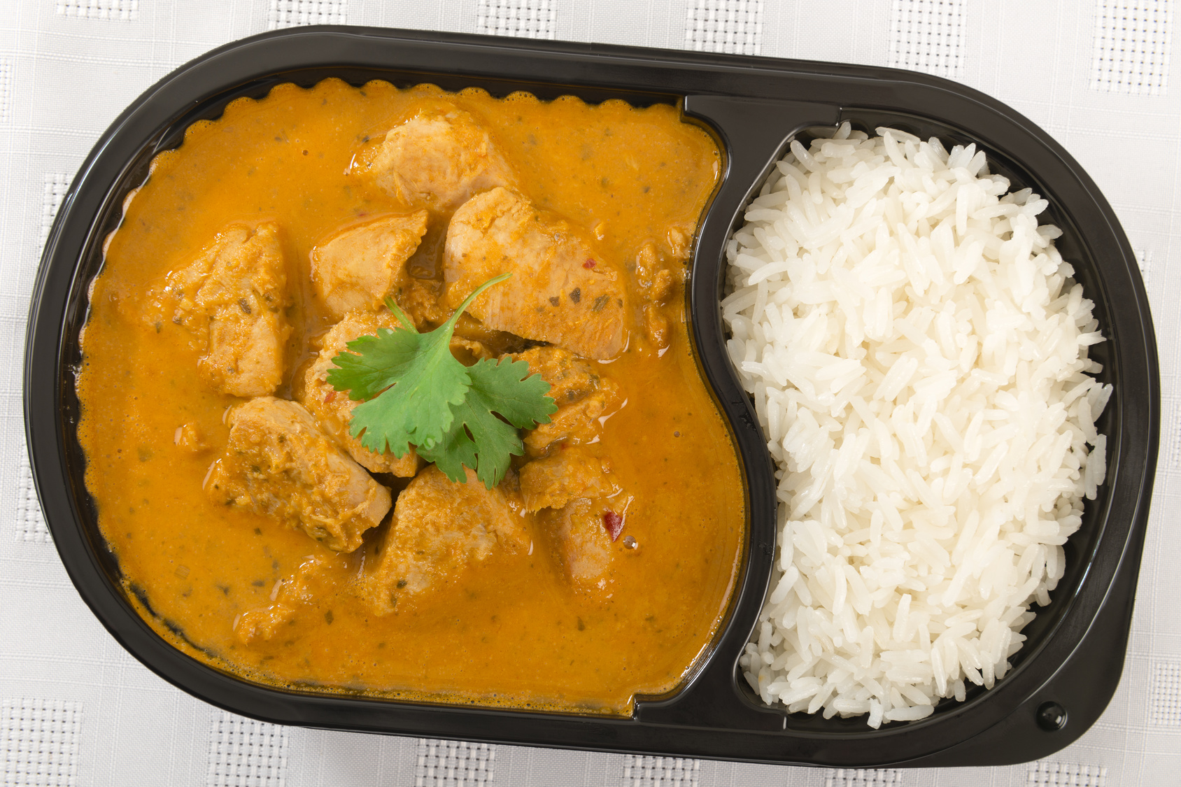 odore, piatto pronto, riso e curry