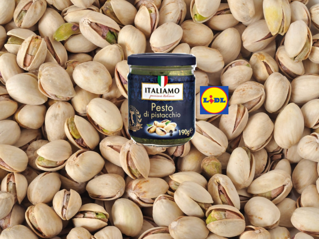 Lidl ritira Pesto di pistacchio Italiamo per presenza aflatossine