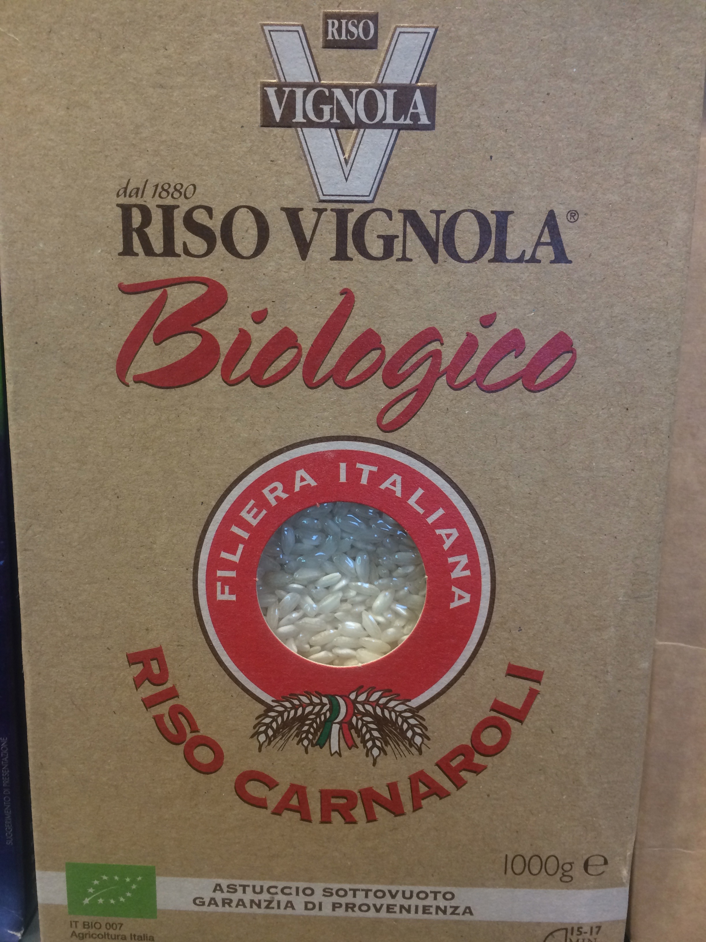 riso italiano origine vignola biologico 2018 carnaroli Il Fatto