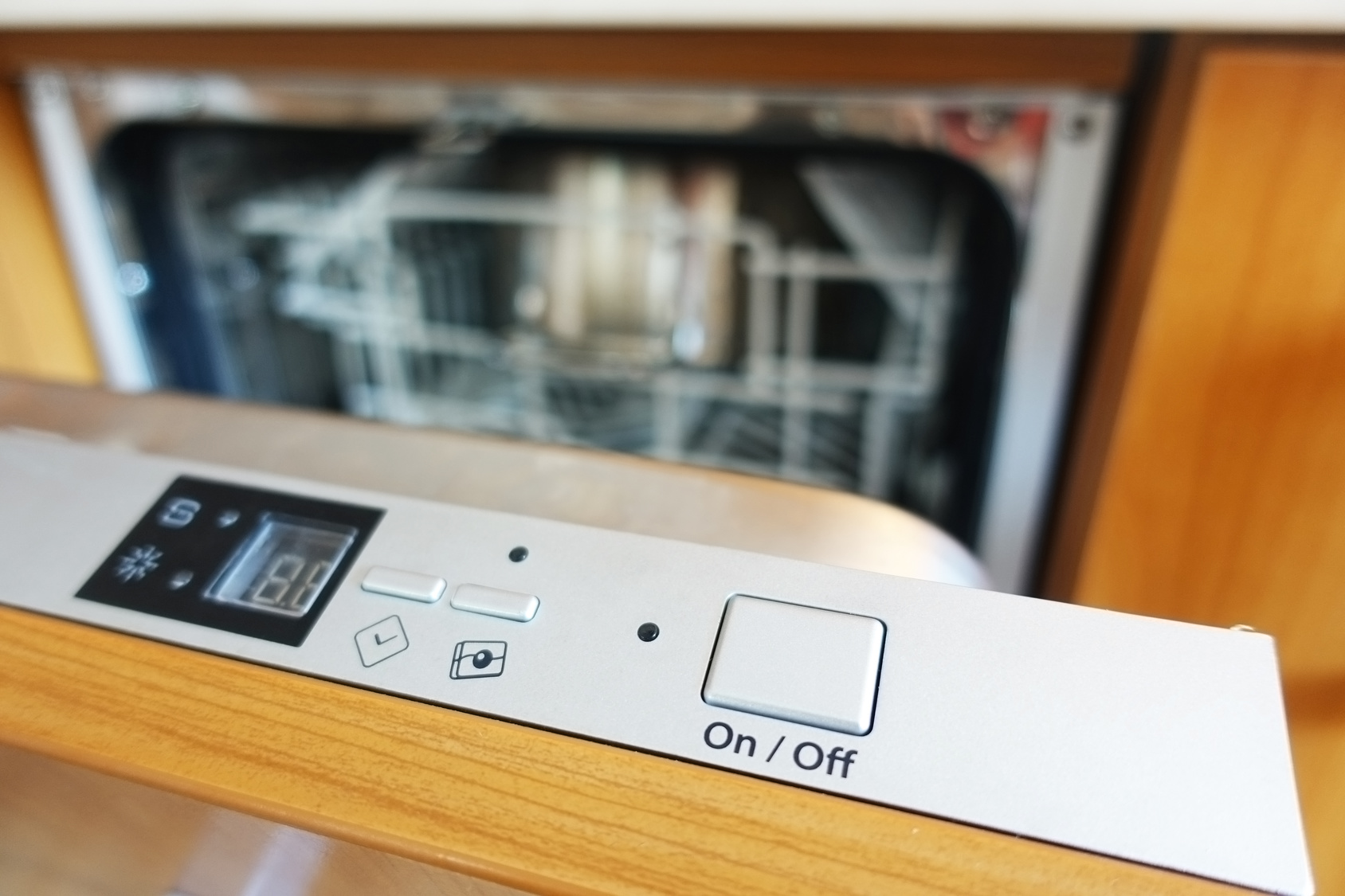 acqua, Control panel of a built-in dishwasher machine