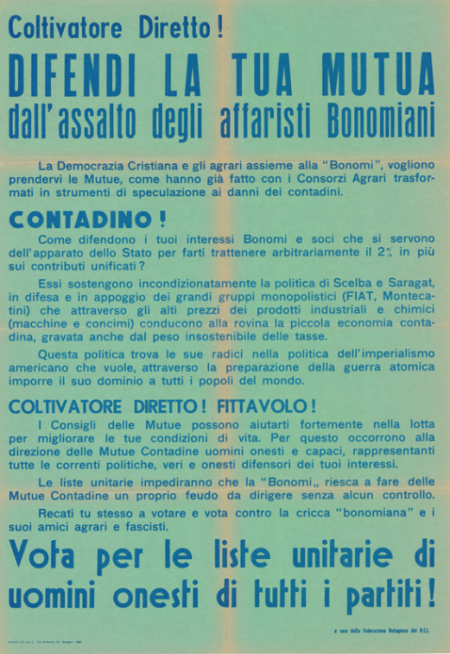 Coldiretti Sui Manifesti Elettorali Della Dc Del Secolo Scorso 8342