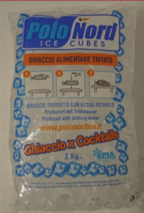 ghiaccio tritato cocktail polo nord ice cubes
