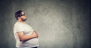 obesità, Overweight man with big belly