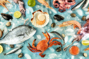 pesce molluschi crostacei