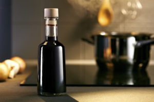 aceto, Balsamic vinegar bottle in a kitchen