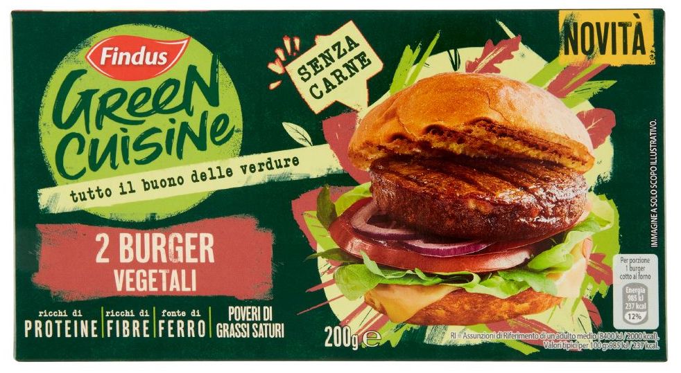 findus green cuisine burger