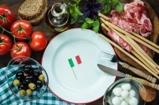 origine, cibo italiano bandiera