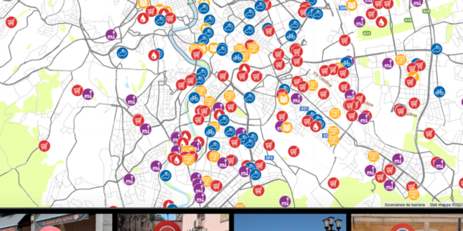 Green city map, ecomappa con foto dei volontari