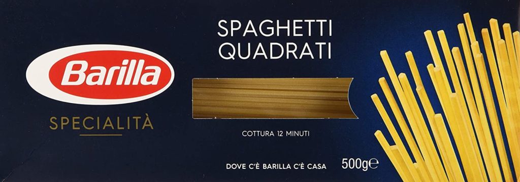 spaghetti quadrati barilla
