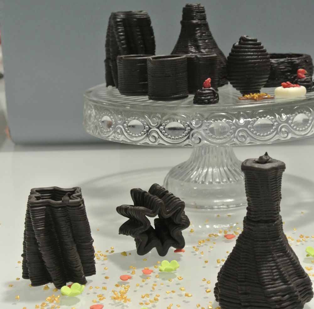 stampante 3D per alimenti, dolci realizzati con Foodini