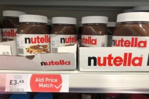 Aldi Price Match Nutella; fonte: Alimentando