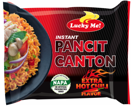 Pancit Canton noodles extra hot chili