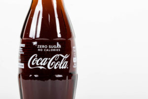 Bottiglia di Coca-Cola Zero in vetro