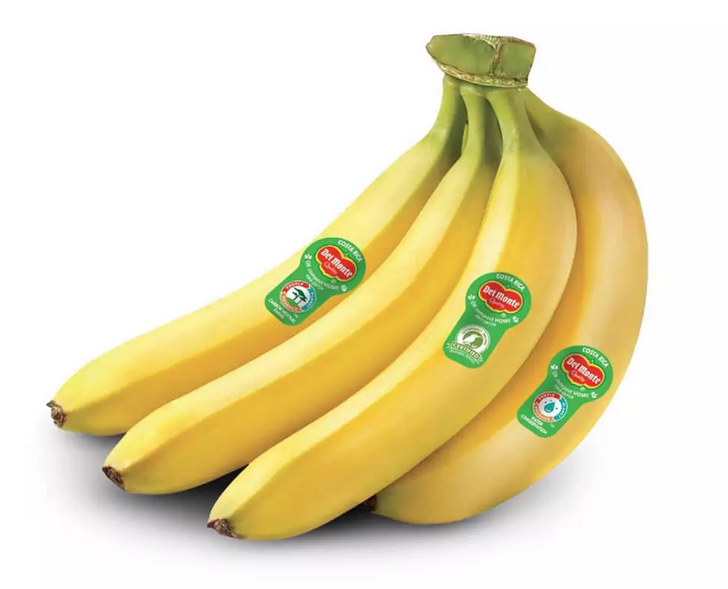 'Mano' di banane Del Monte con bollini compostabili