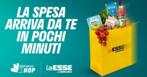 Pubblicità consegna spesa Esselunga LaEsse con Deliveroo Hop