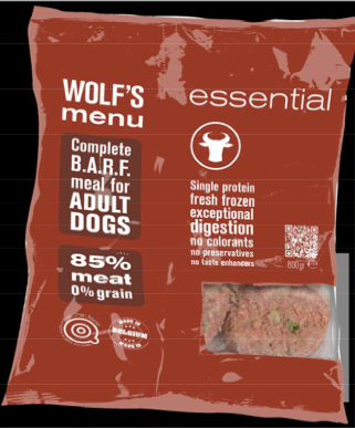 cibo per cani barf wolf's menu essential