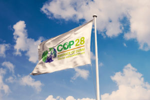 Bandiera della COP28 di Dubai
