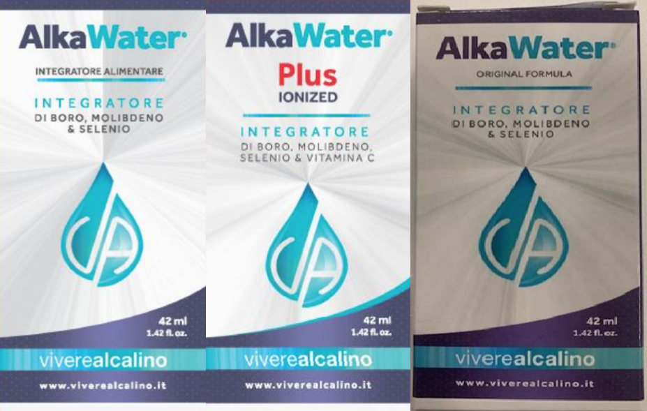 Integratori alimentari AlkaWater Viverealcalino WaterLife Vitya richiamo 06.11.2023