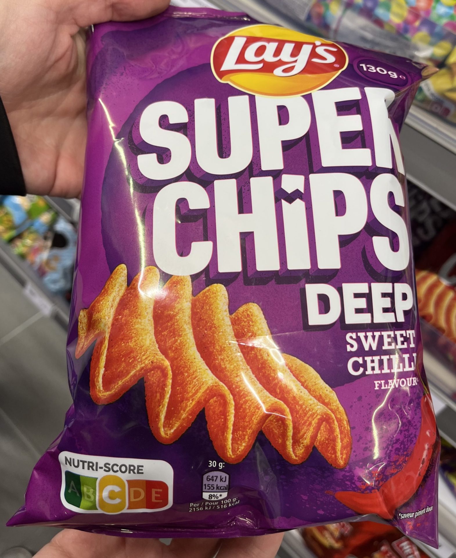 Nutri-Score Lay's Super Chips Sweet Chilli Action 03.2024