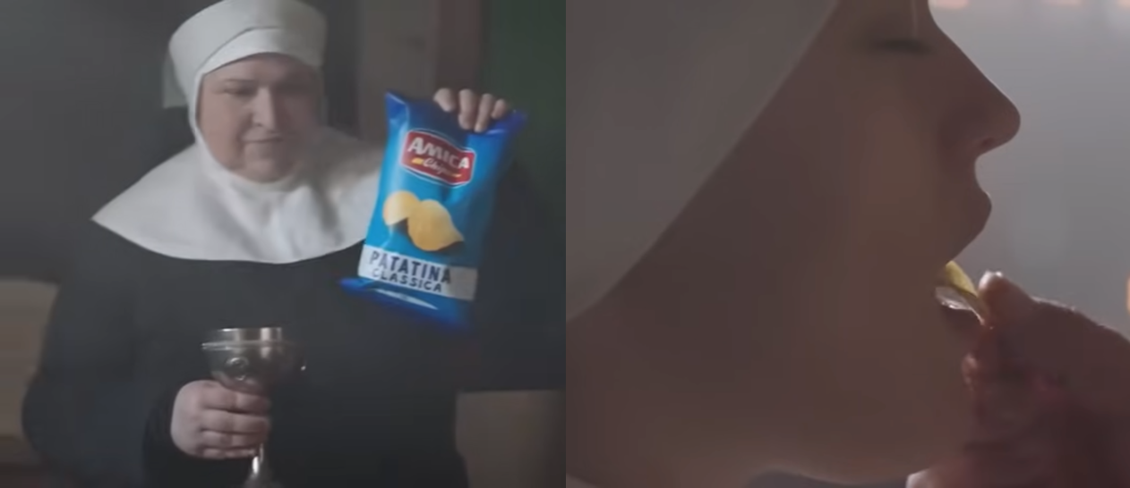 Amica Chips spot patatine scene tagliate 04.2024