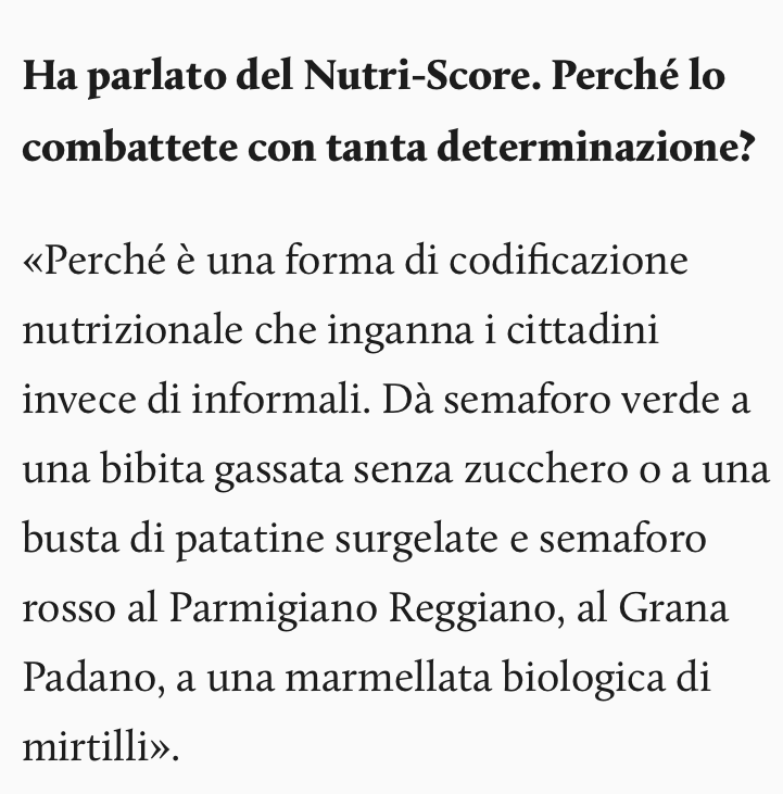 Intervista a Ettore Prandini (Coldiretti) su Nutri-Score - Il Giornale giugno 2024