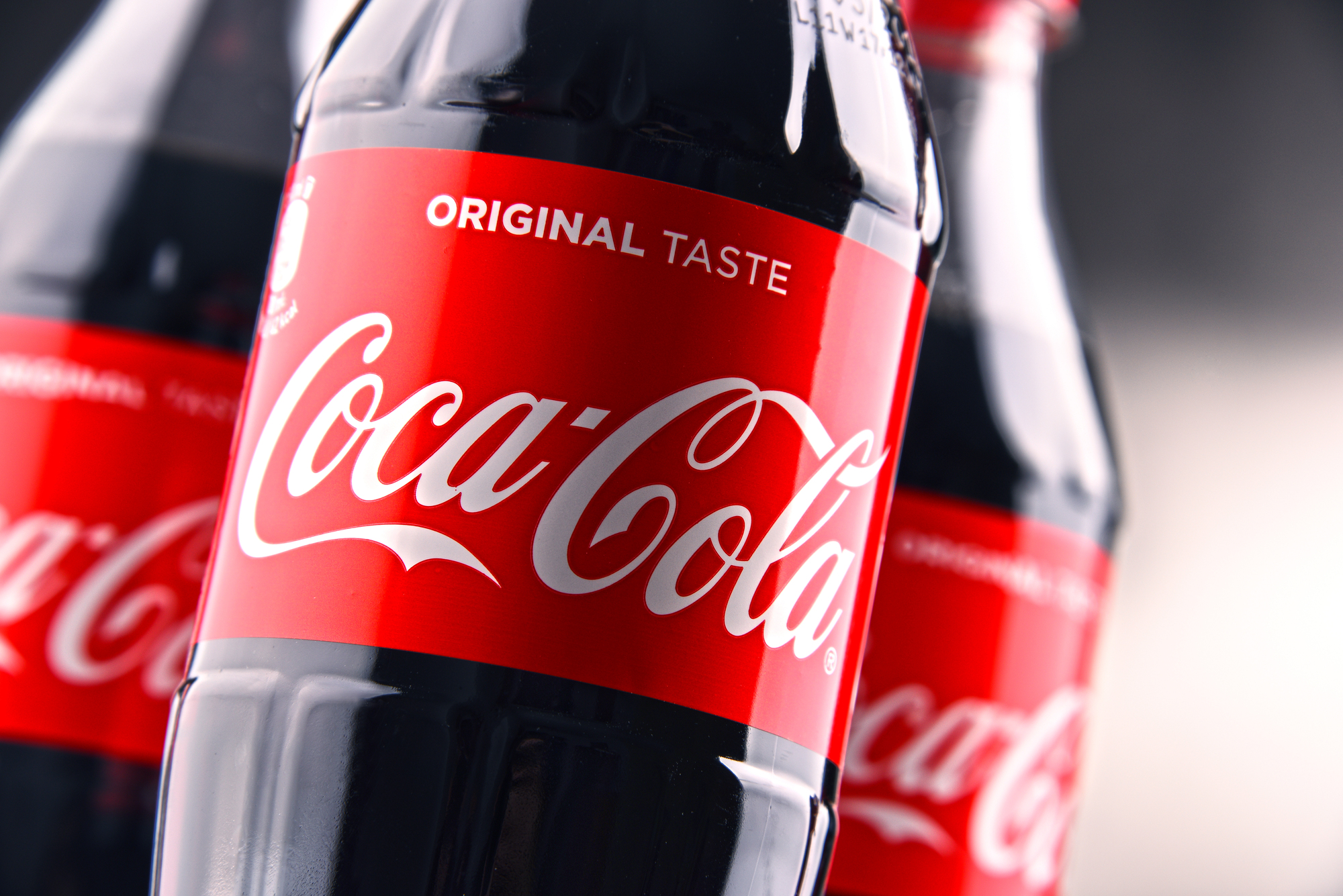 Bottiglie di plastica di Coca-Cola