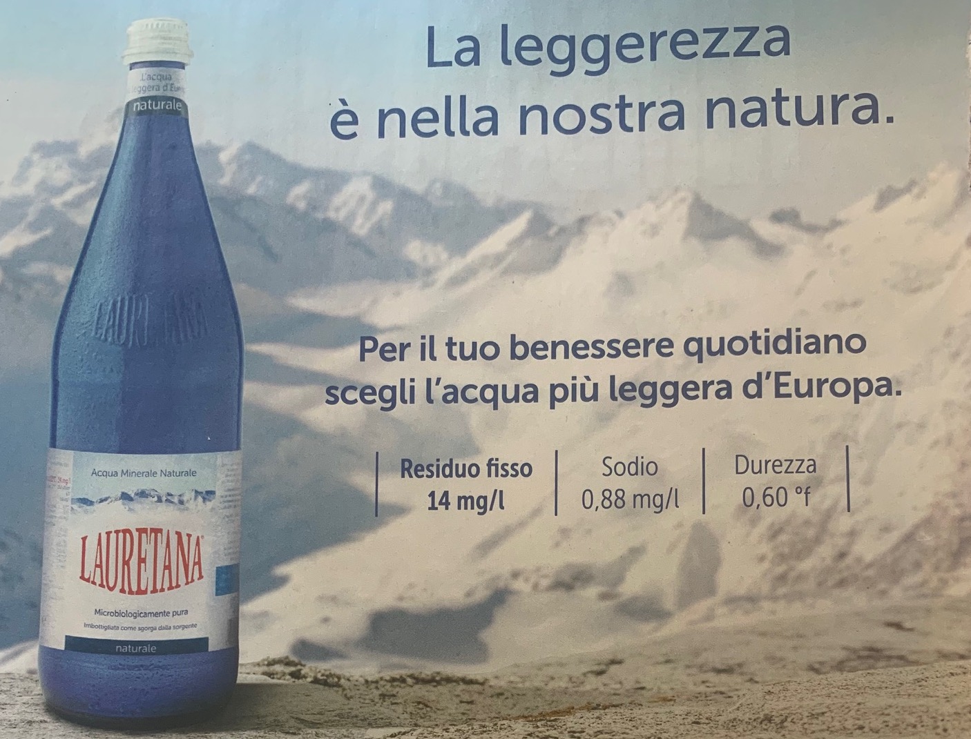 acqua minerale Lauretana