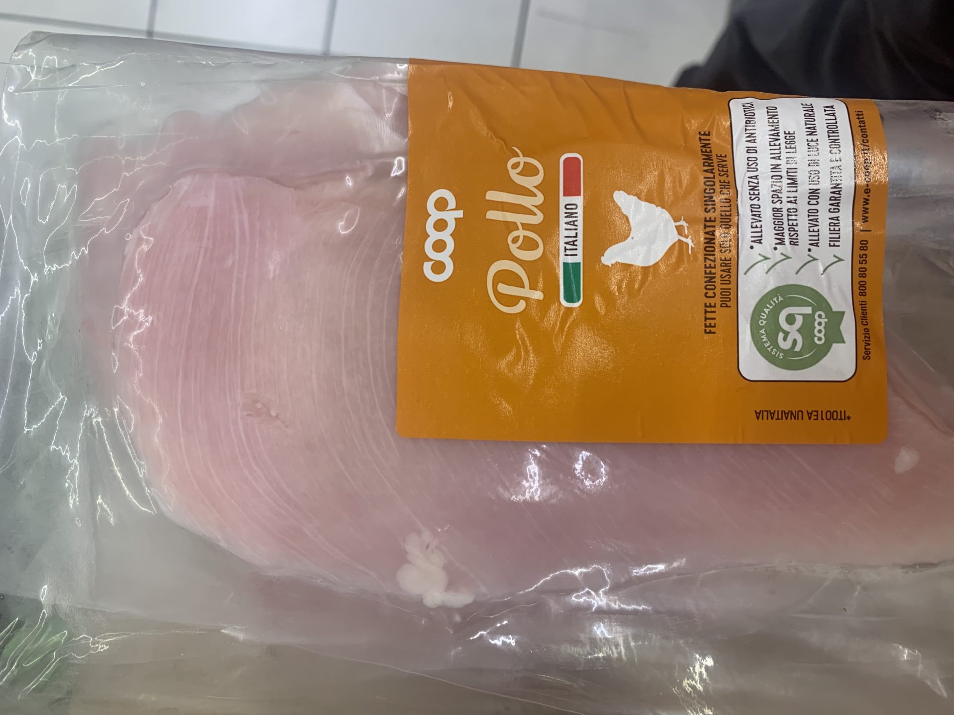 Coop petto di pollo strisce bianche 