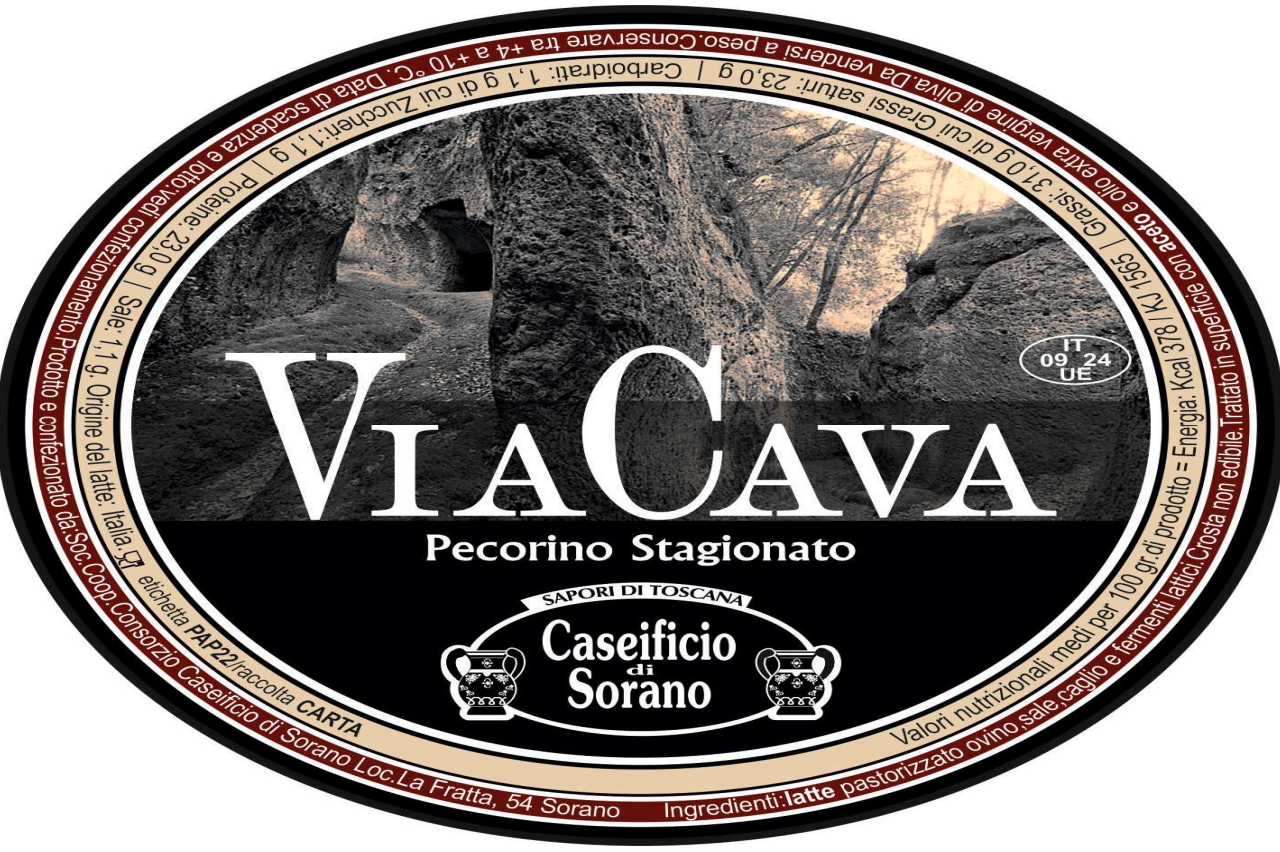 Pecorino Via Cava Caseificio di Sorano richiamo 19.08.2025