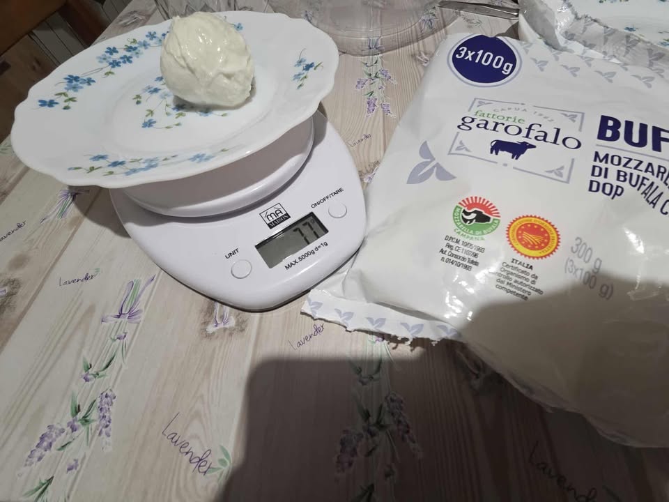 Mozzarella di bufala Fattorie Garofalo sottopeso 09.2025