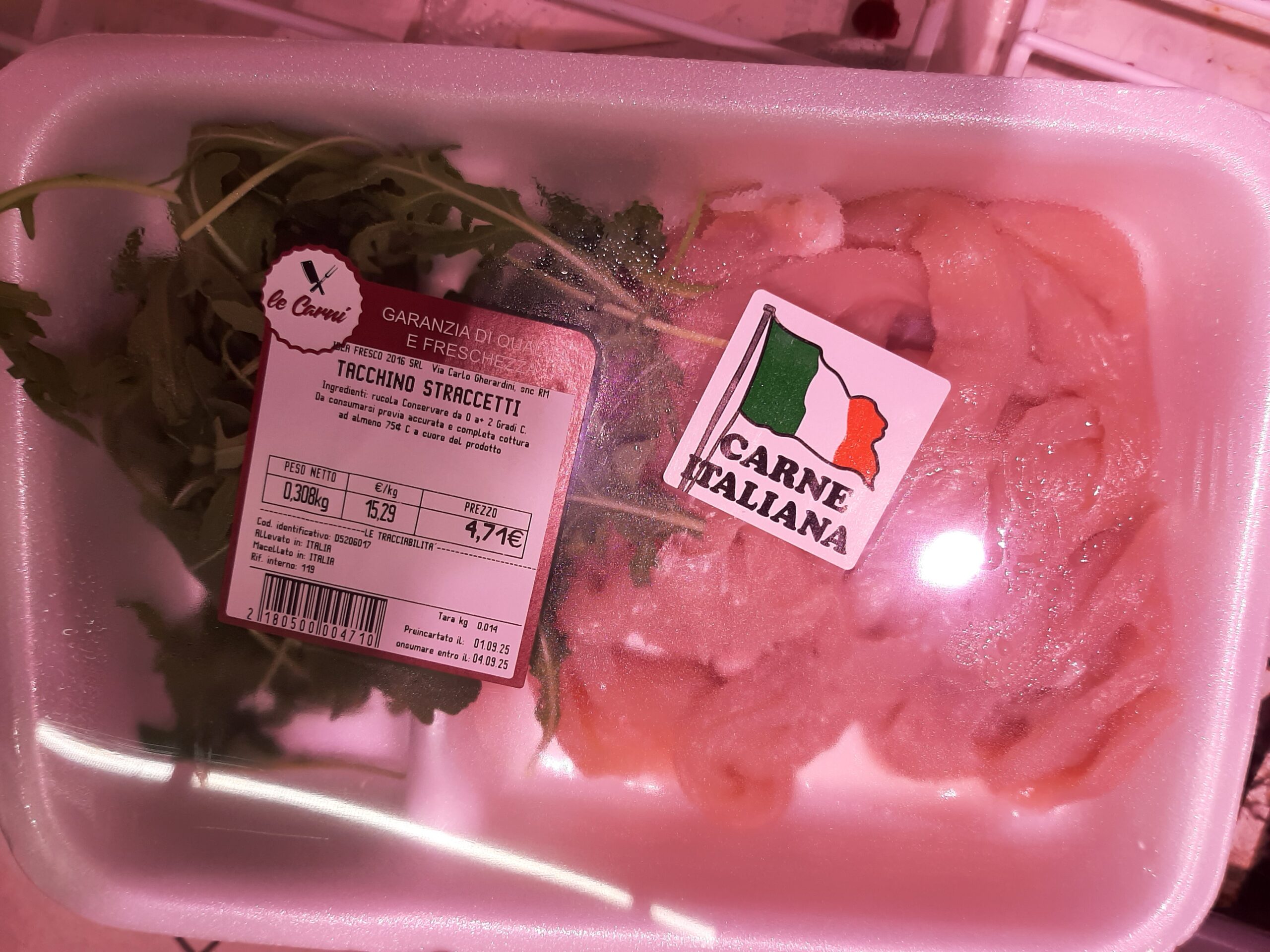 Straccetti tacchino rucola Pim - lettera 09.2025