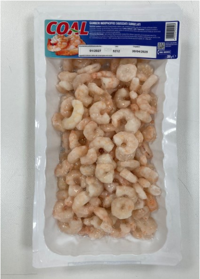 Gamberi sgusciati surgelati Coal richiamo 14.10.2025