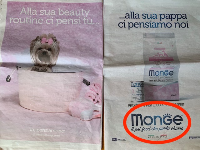 Monge pubblicità La Repubblica 27.11.2025