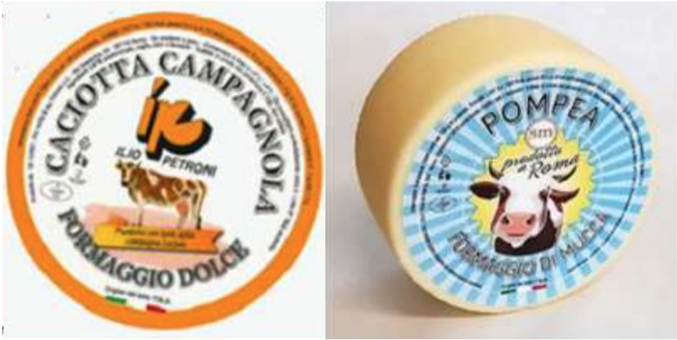 Caciotta campagnola - caciotta pompea Santa Maria richiamo 15.12.2025