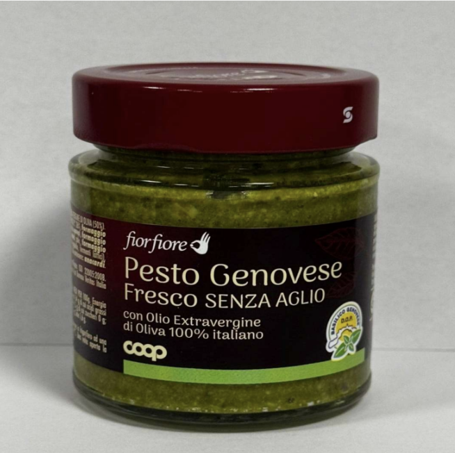 Pesto fresco genovese senza aglio Fior Fiore Coop richiamo 09.12.2025