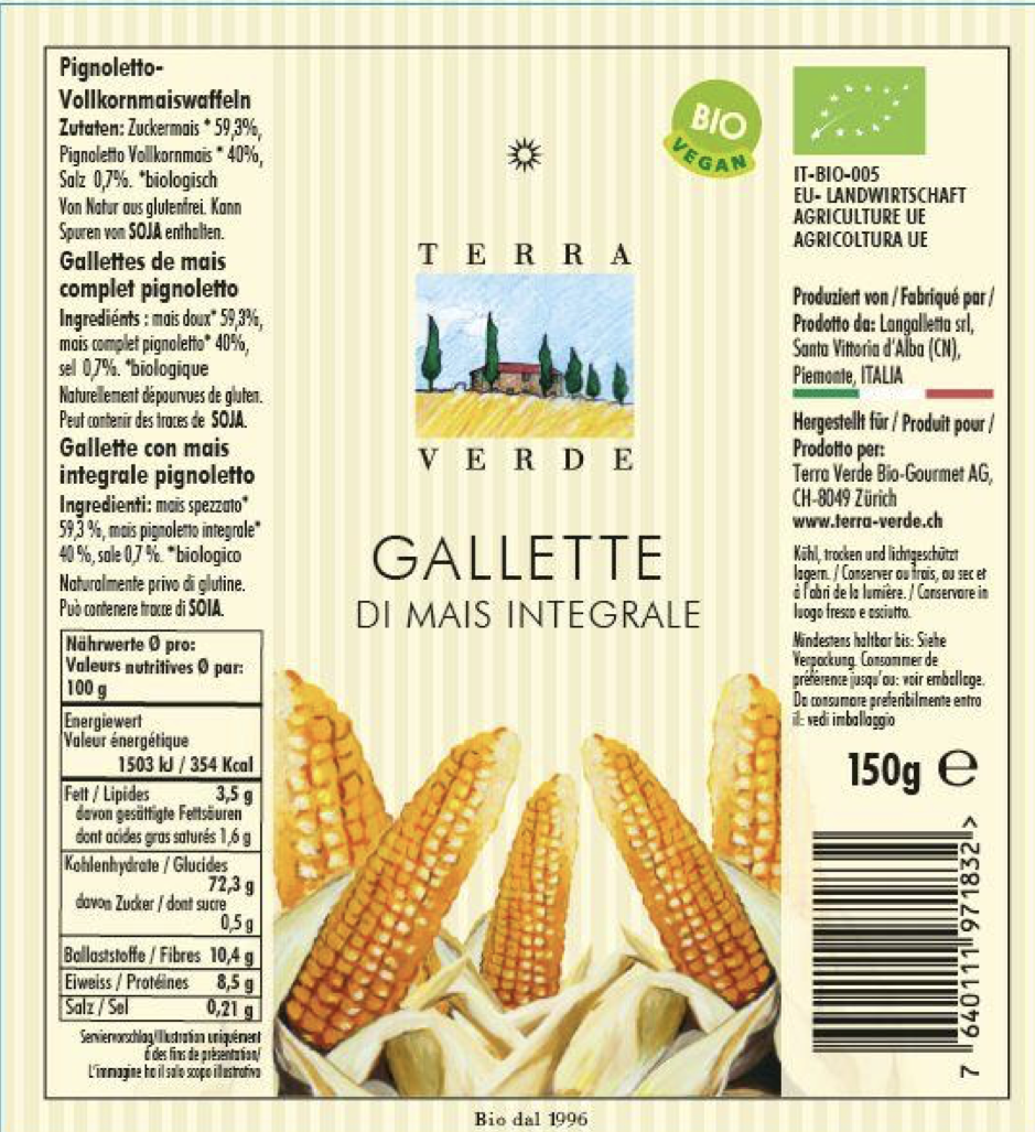 Le gallette Terra verde 