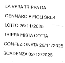 Trippa mista cotta La Vera Trippa Napoletana richiamo 03.12.2025