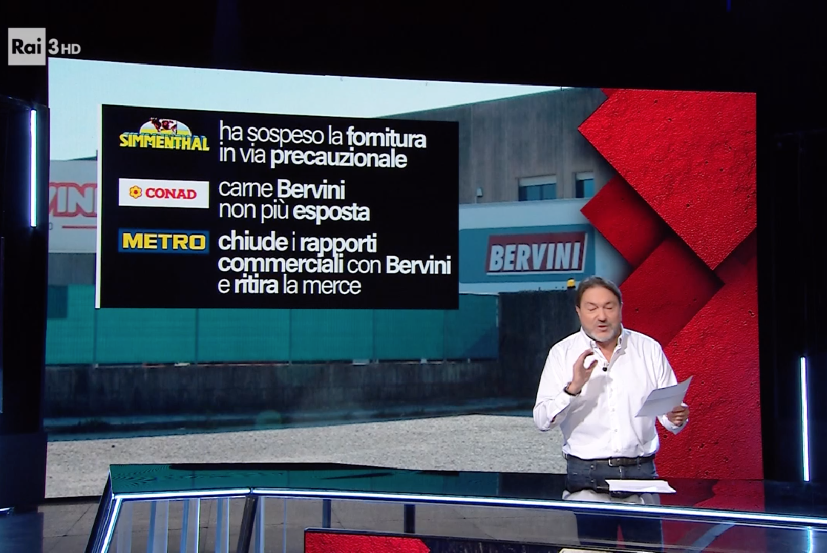 bervini report ranucci 2025 simmenthal conad metro rai3