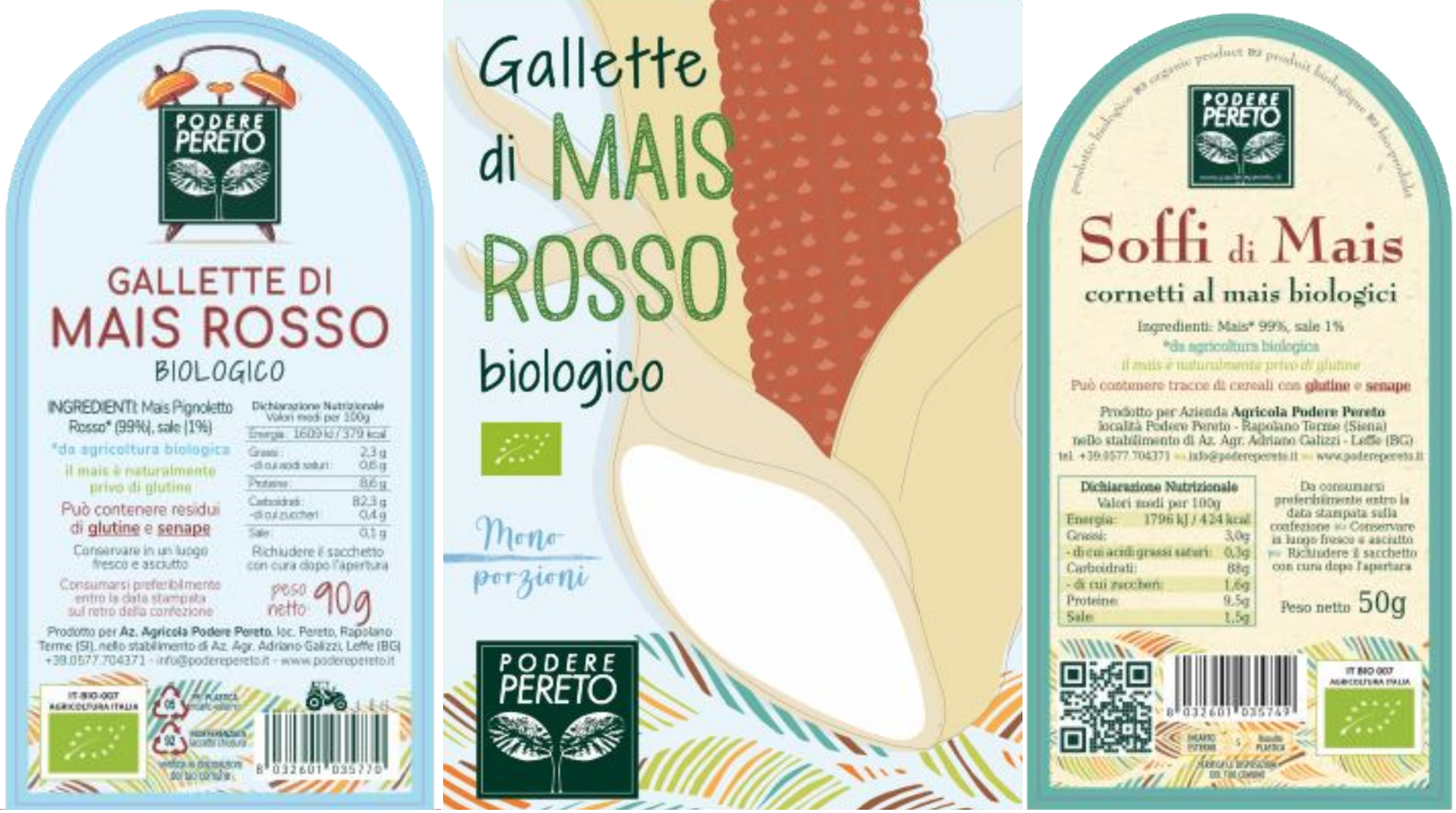 Gallette di mais rosso - soffi di mais Azienda Agricola Podere Pereto richiamo 30.12.2025