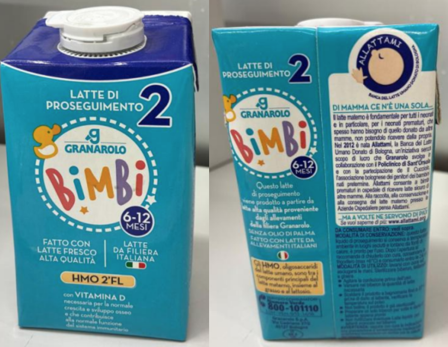 Latte di proseguimento 2 Granarolo Bimbi richiamo 09.01.2026