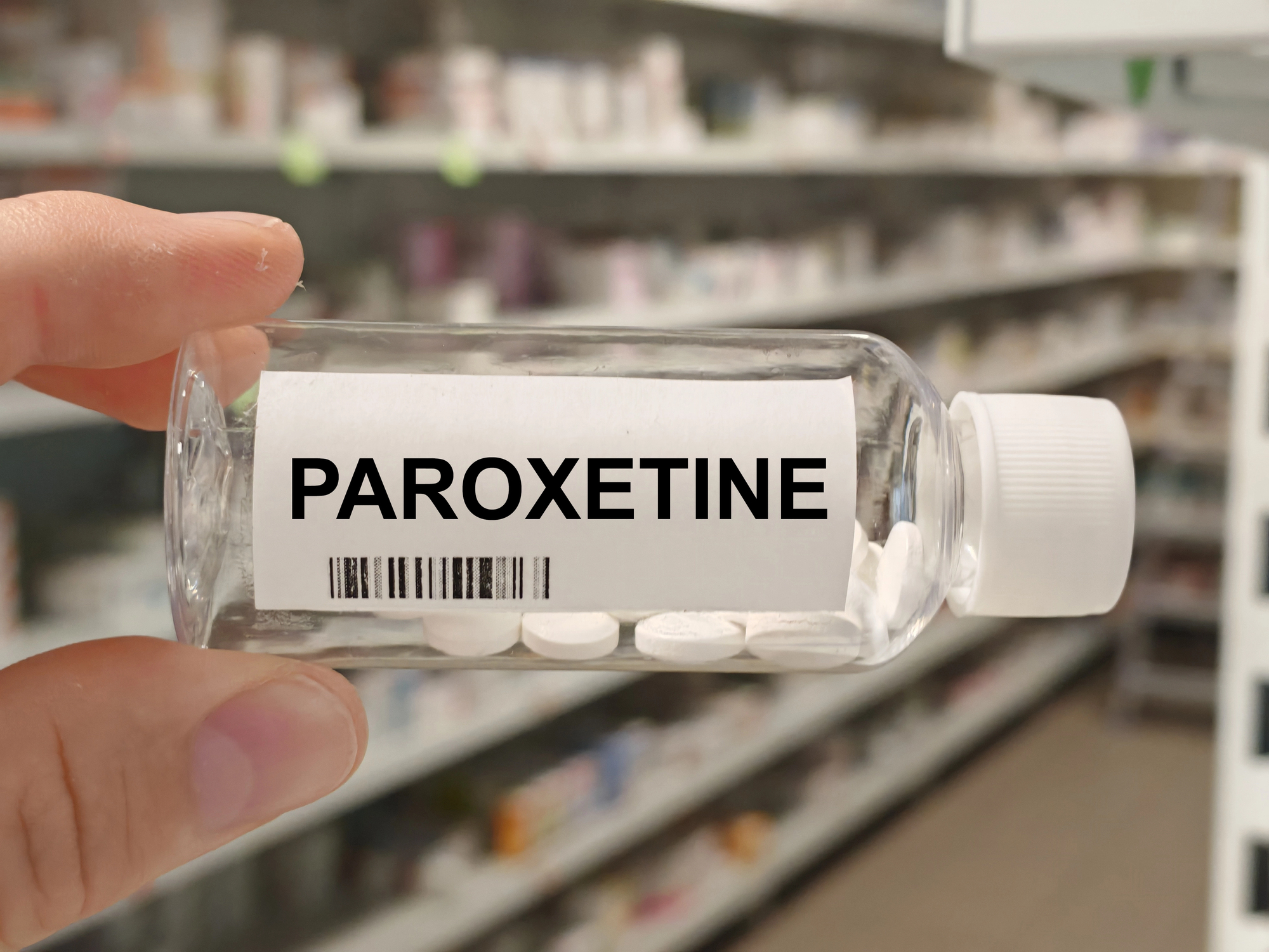 Flacone del farmaco paroxetina