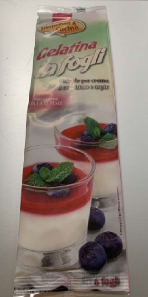Gelatina in fogli Dispensa & Cucina richiamo 19.02.2026