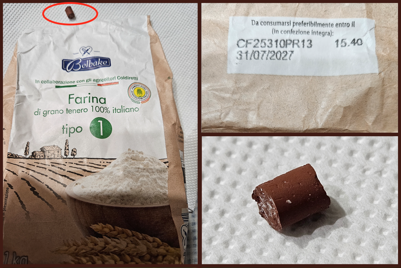 corpo estraneo farina lidl belbake