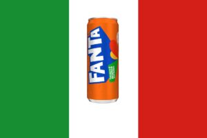 bandiera italia fanta coca cola bibite aranciata