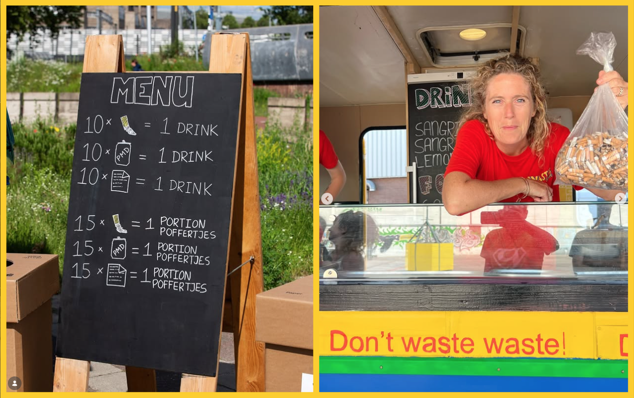 WasteBar LaLa Foundation mozziconii di sigarette cicche insagram