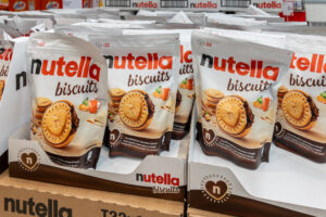 Confezioni di Nutella Biscuits in un supermercato
