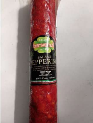 Salame pepperino Salumi Benvenuti richiamo 06:07:2026